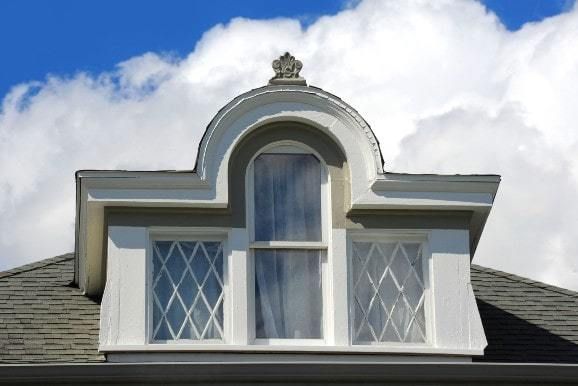 Beautiful arched windows in a historic home in Wisconsin